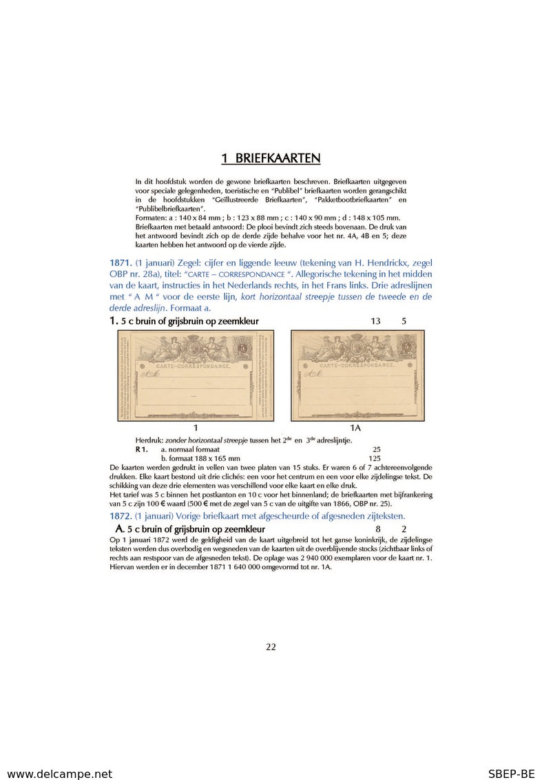 Katalogus 2020:  "De Postwaardestukken Van Belgie" - Andere & Zonder Classificatie