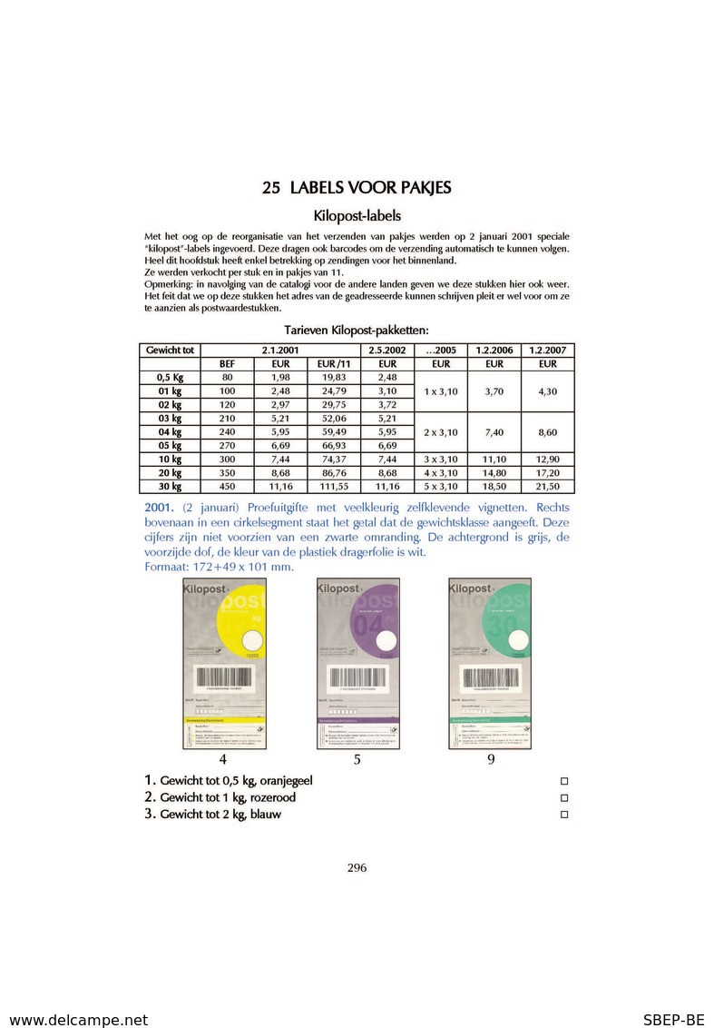 Katalogus 2020:  "De Postwaardestukken van Belgie"