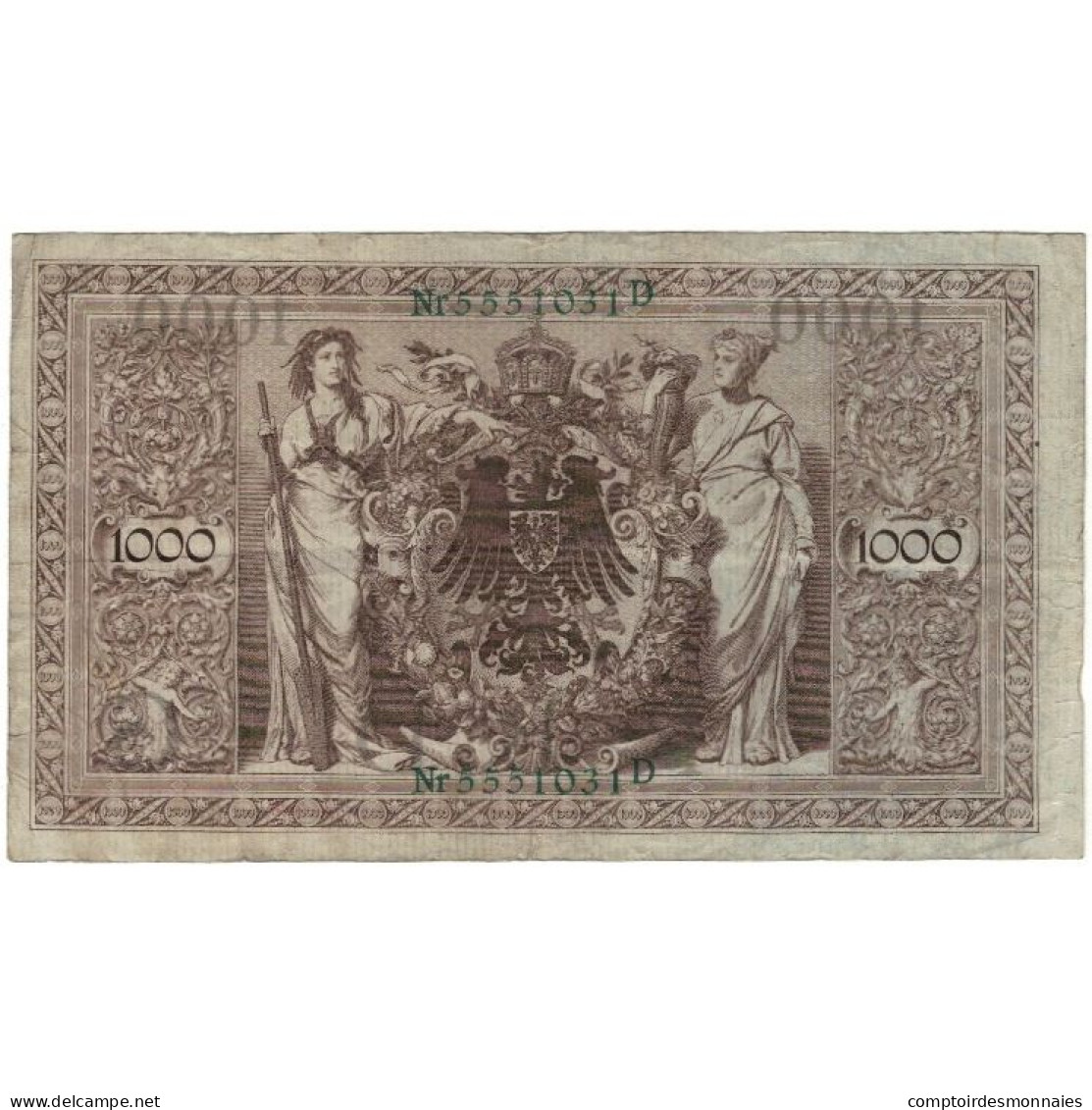 Billet, Allemagne, 1000 Mark, 1910, 1910-04-21, KM:45b, TB - 1000 Mark