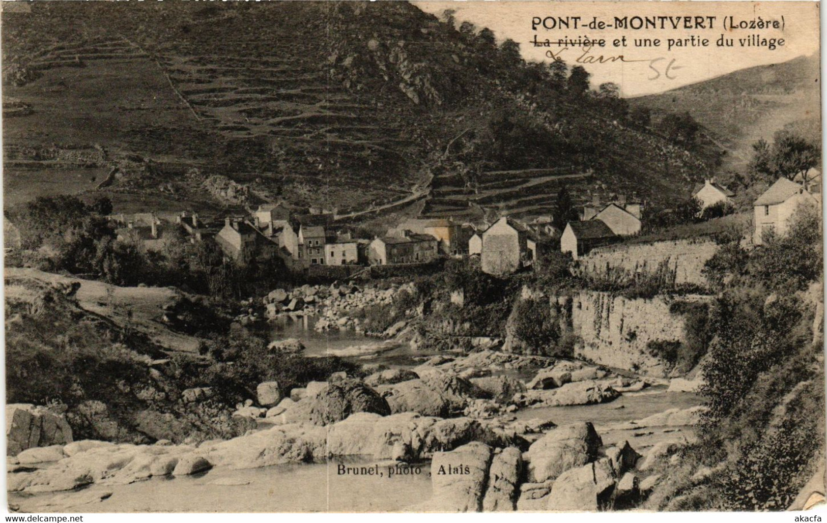 CPA PONT-de-Montvert - La Riviere Et Une Partie Du Village (638053) - Le Pont De Montvert