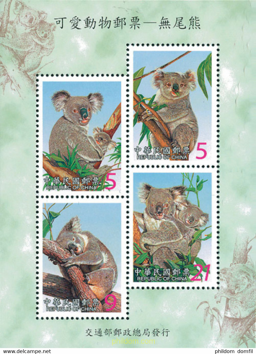 116196 MNH CHINA. FORMOSA-TAIWAN 2002 KOALAS - Collections, Lots & Séries