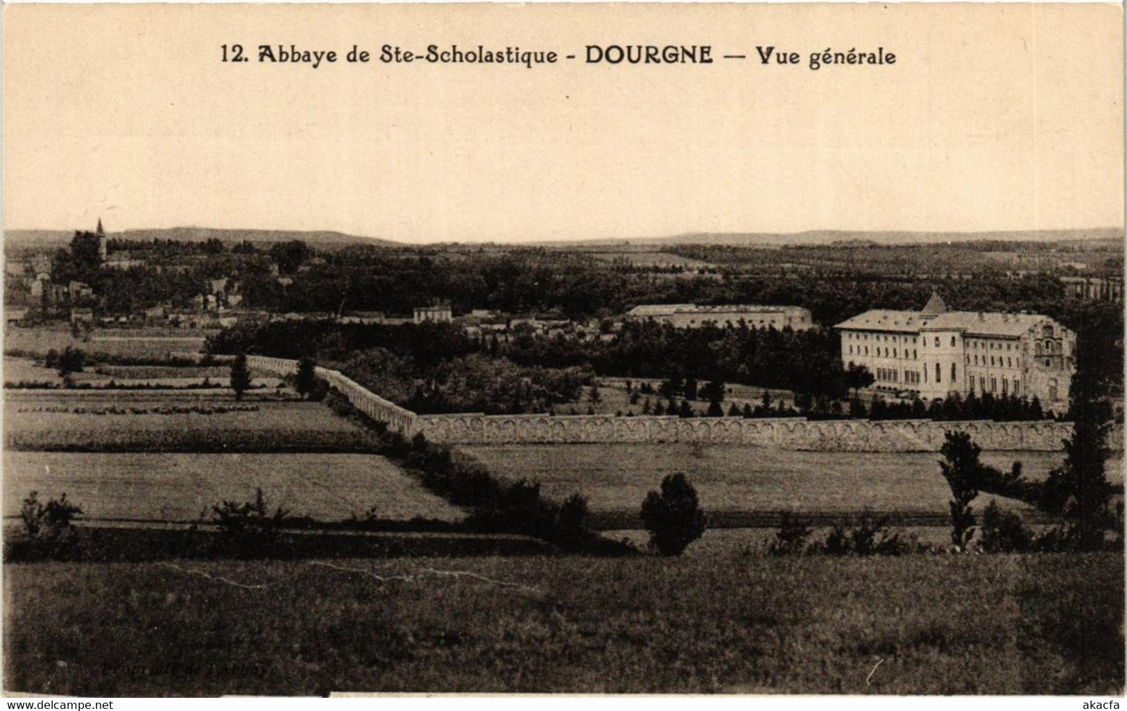 CPA DOURGNE Abbaye De Ste-SCHLOASTIQUE - Vue Générale (615106) - Dourgne