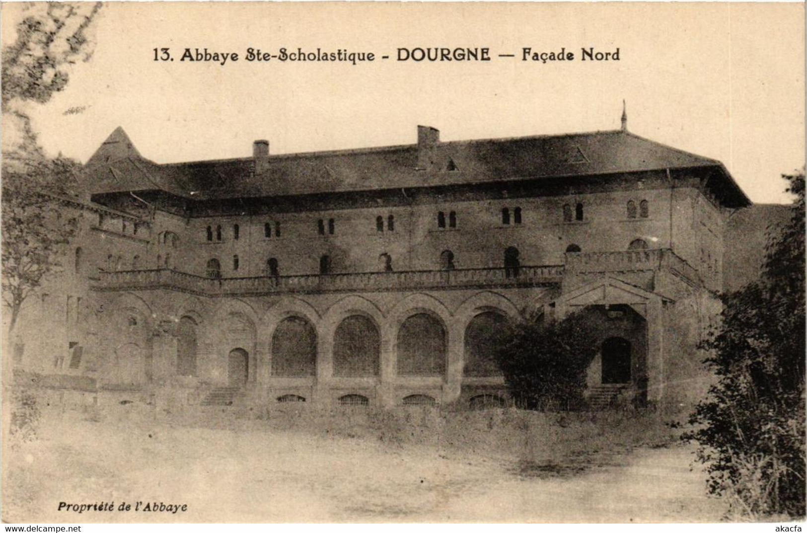 CPA DOURGNE Abbaye De Ste-SCHLOASTIQUE - Facade Nord (615107) - Dourgne