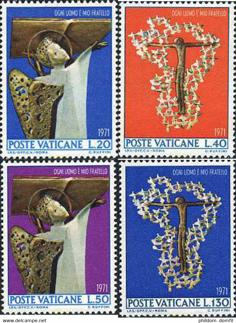 116399 MNH VATICANO 1971 AÑO INTERNACIONAL DE LA LUCHA CONTRA EL RACISMO - Used Stamps