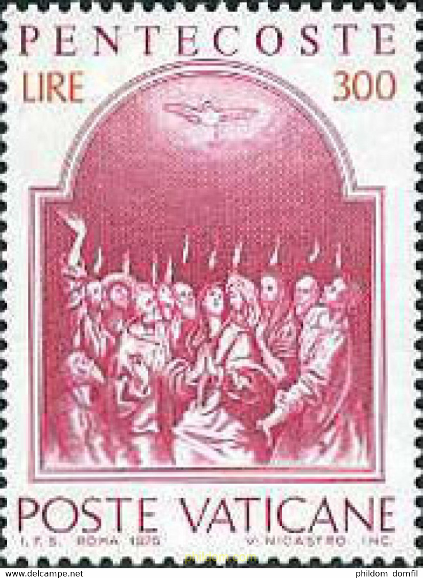 116499 MNH VATICANO 1975 PENTECOSTES - Oblitérés