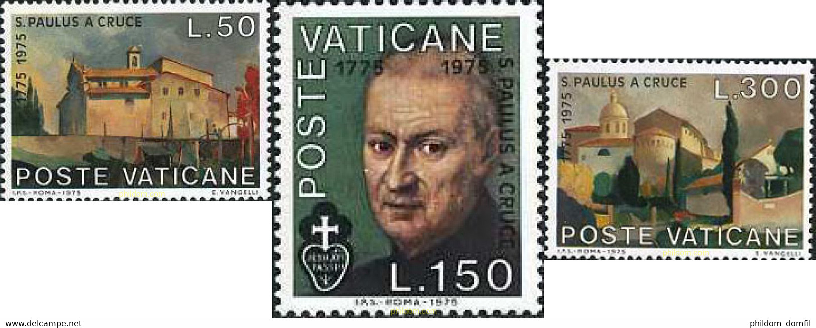 116511 MNH VATICANO 1975 BICENTENARIO DE LA MUERTE DE SAN PABLO DE LA CRUZ - Used Stamps