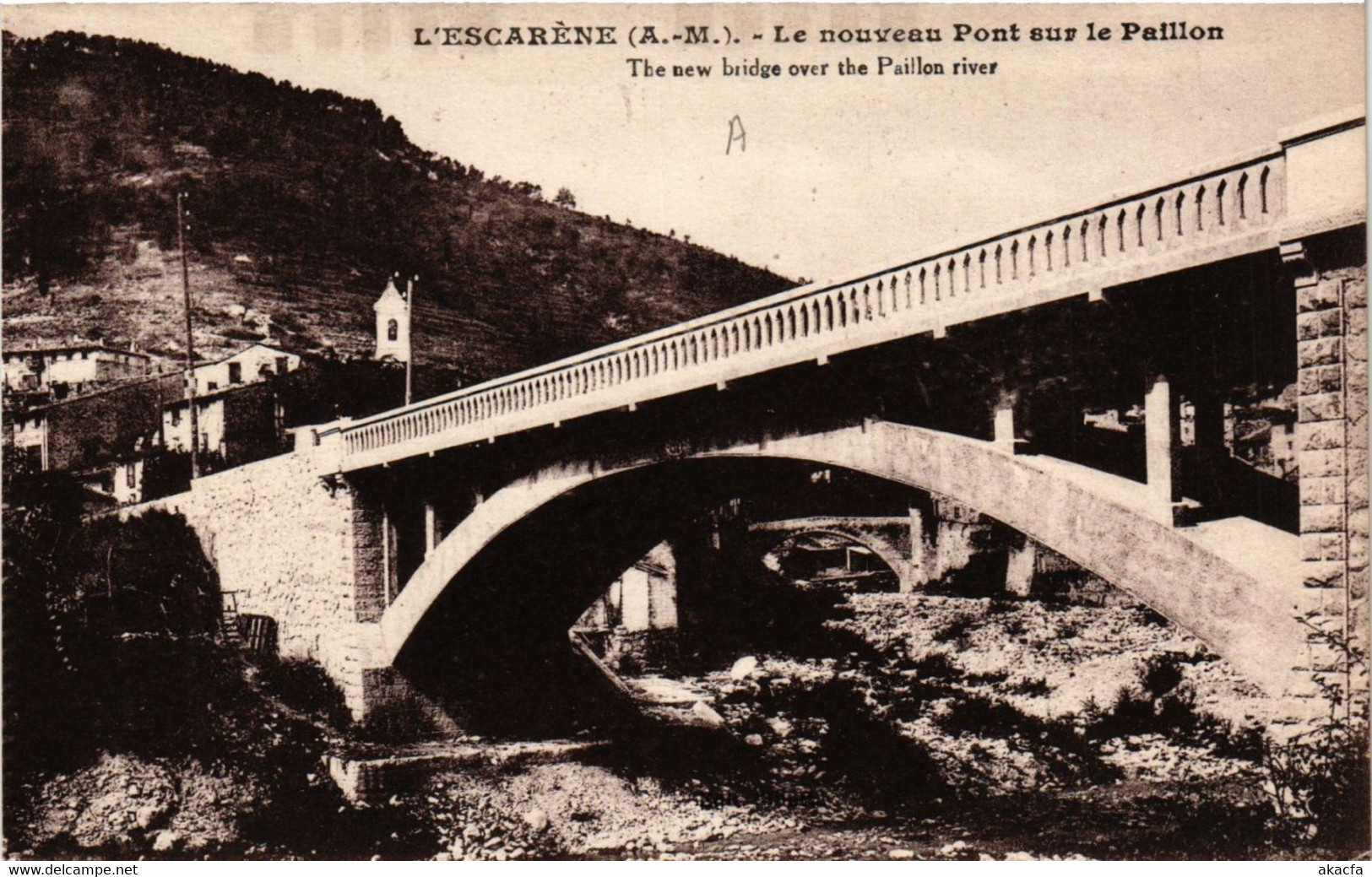 CPA L'ESCARENE - Le Nouveau Pont Sur Le Paillon (639458) - L'Escarène