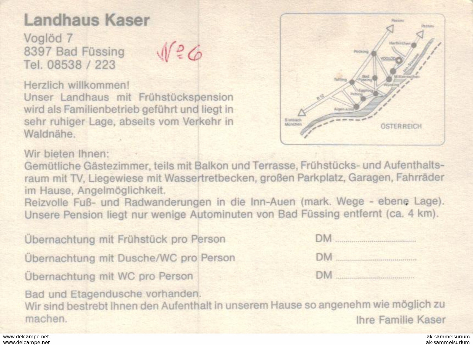 Voglöd / Bad Füssing / Landhaus Kaser (D-A363) - Bad Füssing