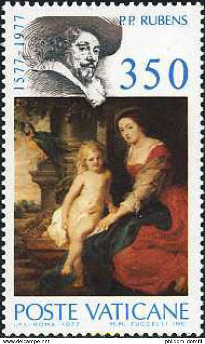 116602 MNH VATICANO 1977 4 CENTENARIO DEL NACIMIENTO DE PEDRO PABLO RUBENS - Oblitérés