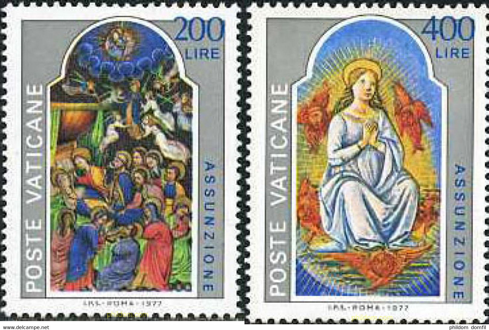 116584 MNH VATICANO 1977 ASUNCION - Oblitérés