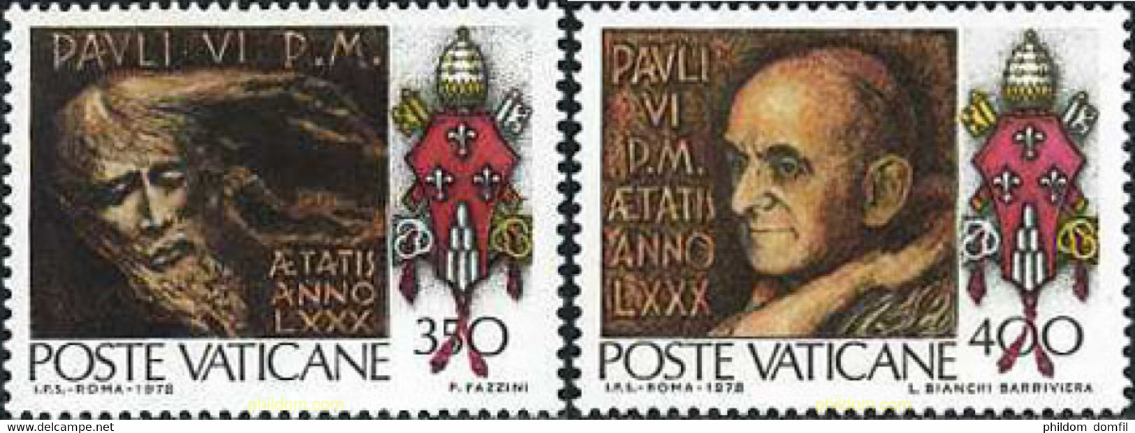 116606 MNH VATICANO 1978 80 ANIVERSARIO DEL NACIMIENTO DE PABLO VI - Used Stamps