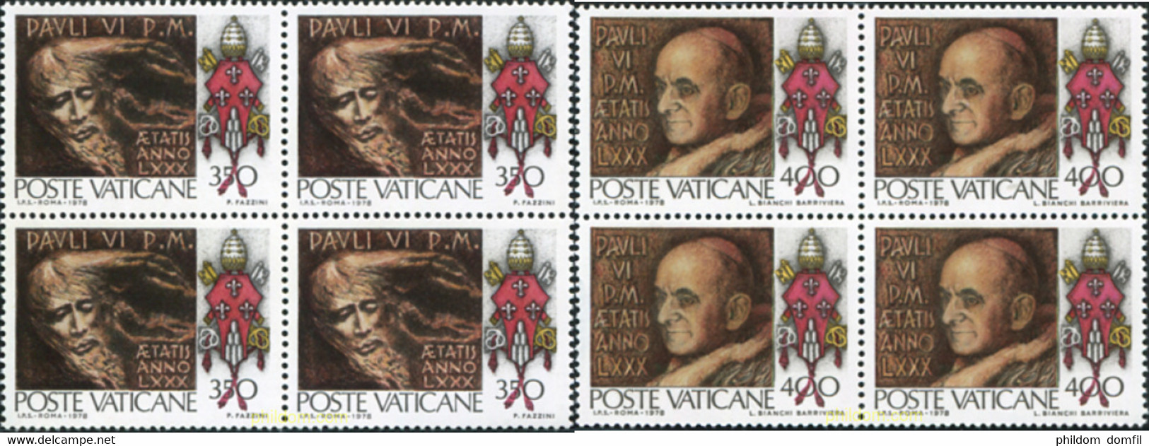 621185 MNH VATICANO 1978 80 ANIVERSARIO DEL NACIMIENTO DE PABLO VI - Used Stamps