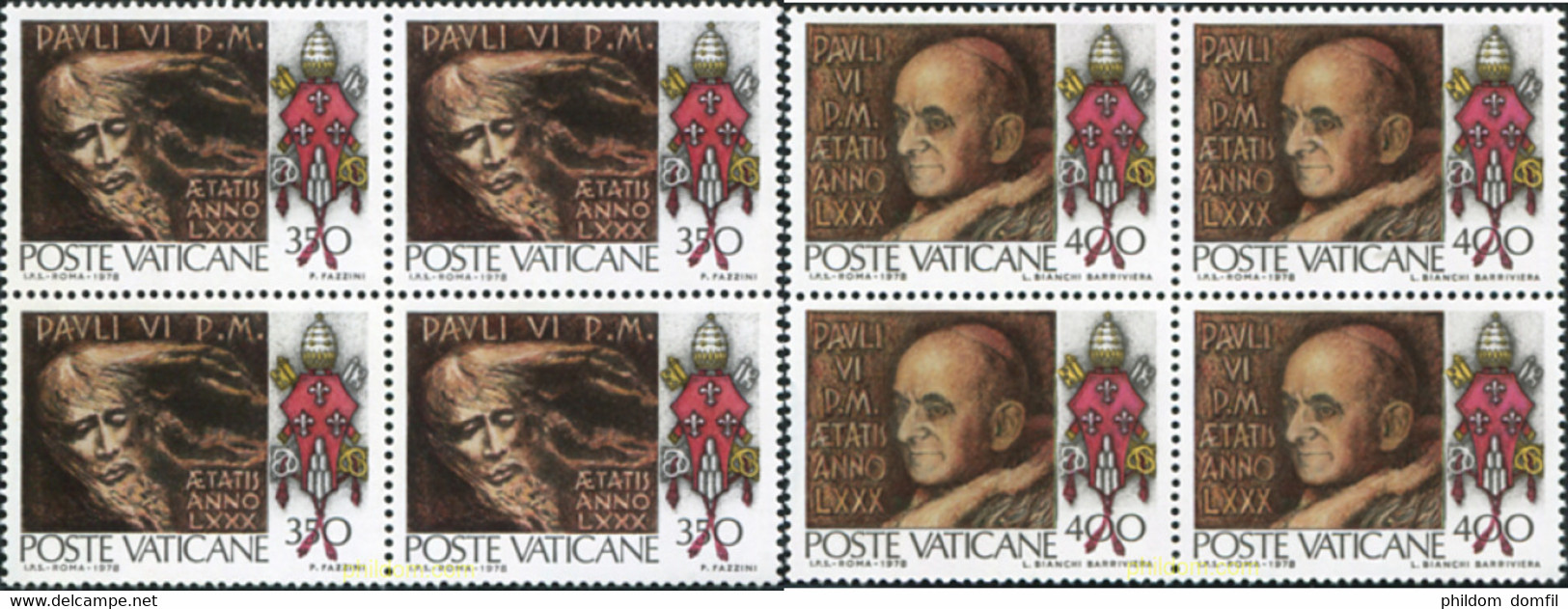 621185 MNH VATICANO 1978 80 ANIVERSARIO DEL NACIMIENTO DE PABLO VI - Oblitérés