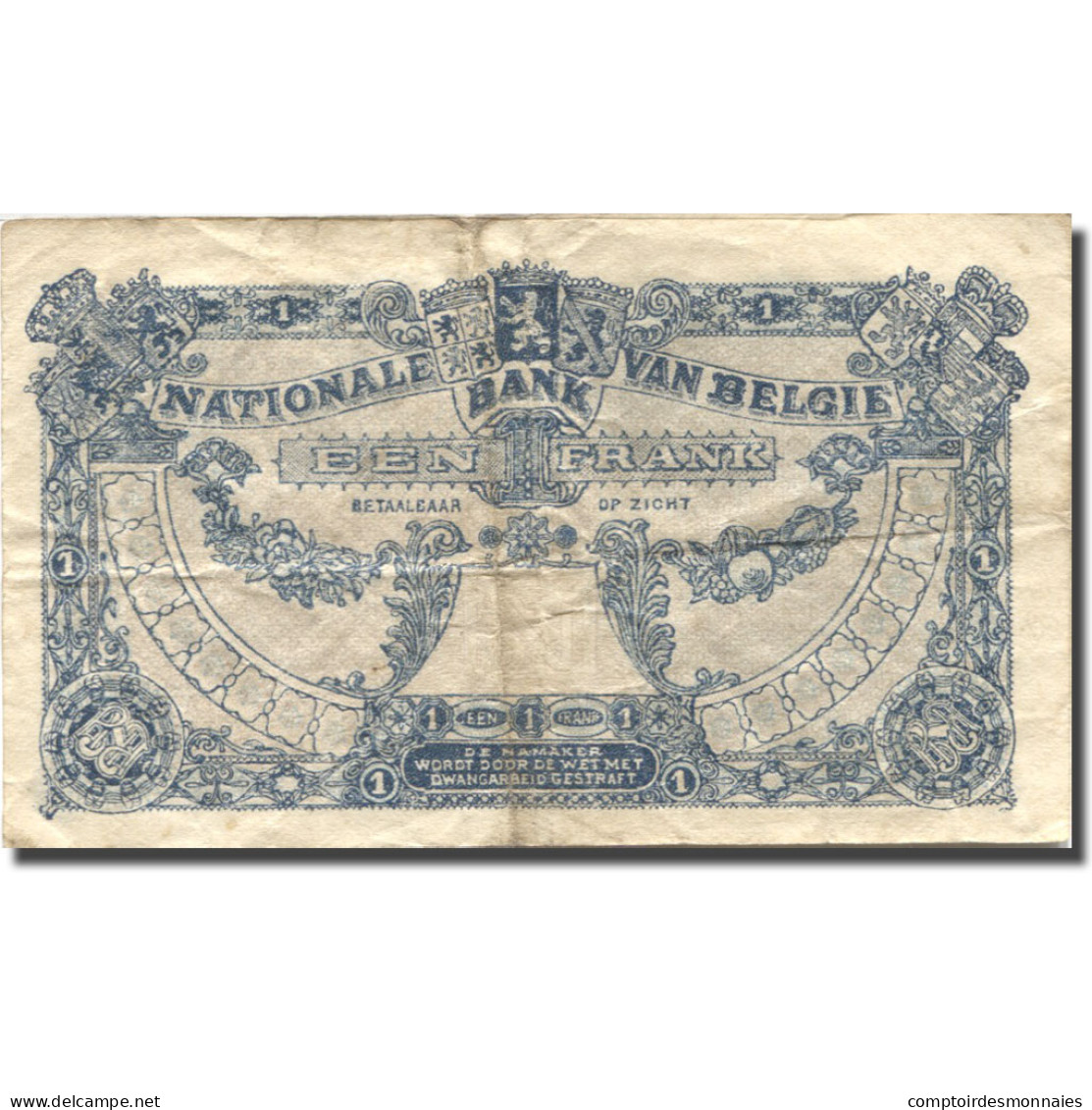 Billet, Belgique, 1 Franc, 1920, 1920-04-15, KM:92, TB+ - 1 Franc