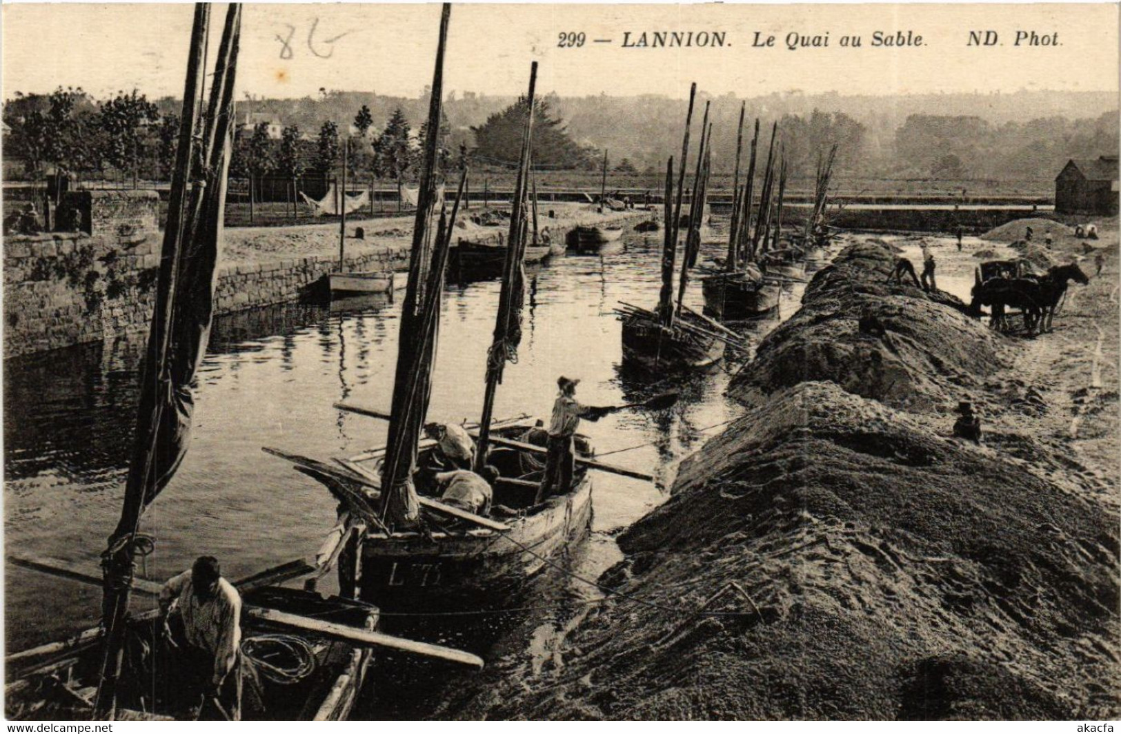 CPA LANNION - Le Quai Au Sable (630282) - Lannion