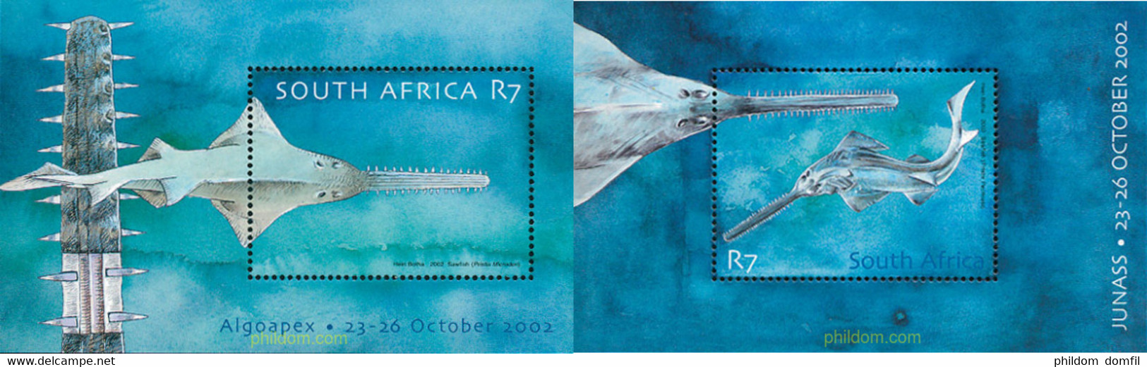 116718 MNH SUDAFRICA 2002 EXPOSICIONES FILATELICAS - Used Stamps