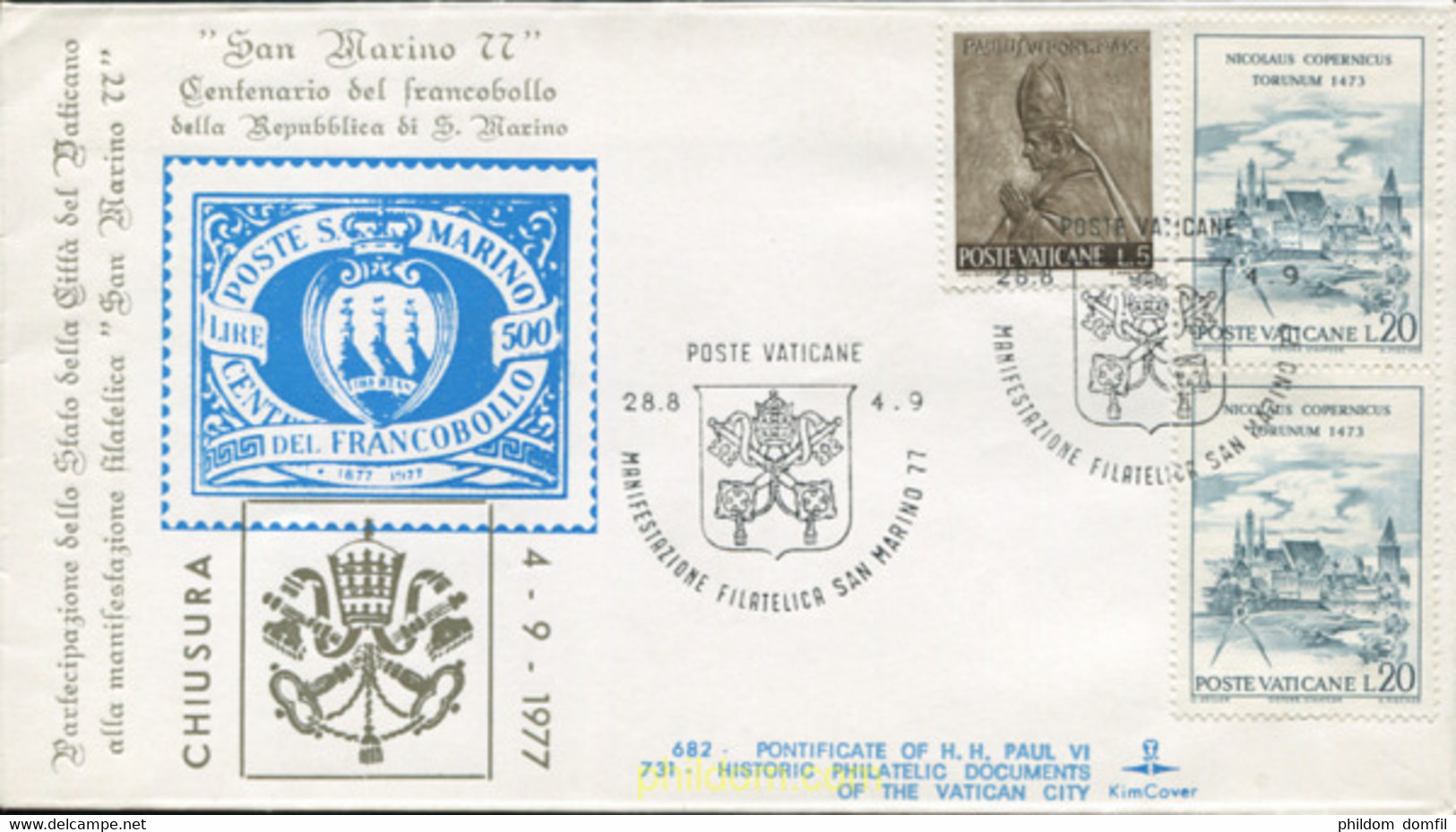 637542 MNH VATICANO 1966 ARTES Y OFICIOS - Used Stamps