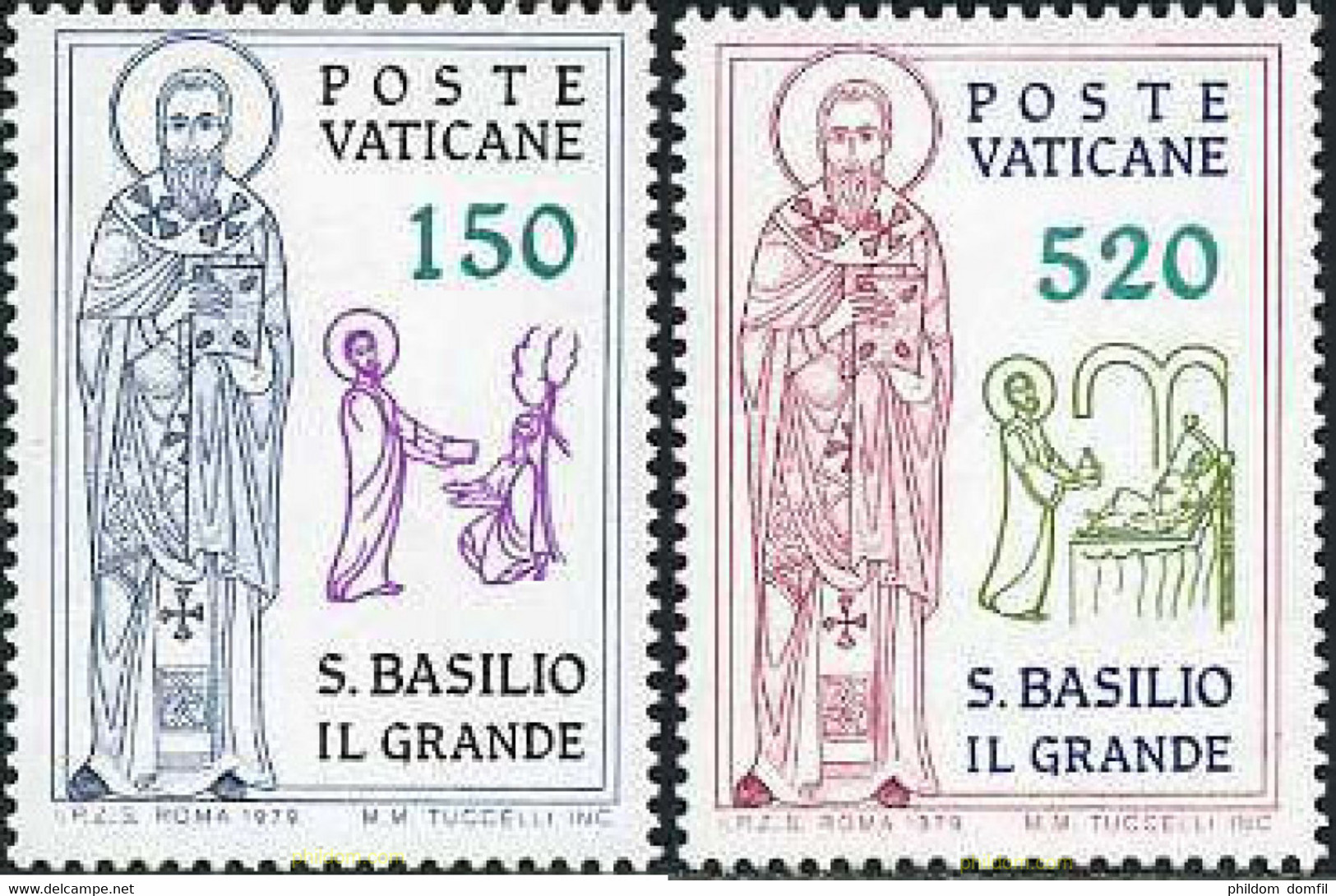 116874 MNH VATICANO 1979 16 CENTENARIO DE LA MUERTE DE SAN BASILIO EL GRANDE - Used Stamps