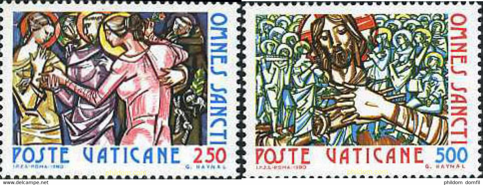 116897 MNH VATICANO 1980 LA FIESTA DE TODOS LOS SANTOS - Usati