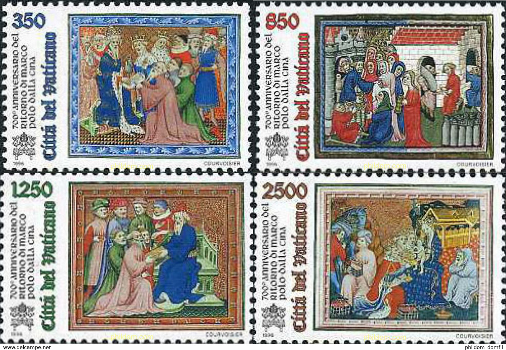 117108 MNH VATICANO 1996 700 ANIVERSARIO DEL RETORNO DE MARCO POLO DE CHINA - Used Stamps