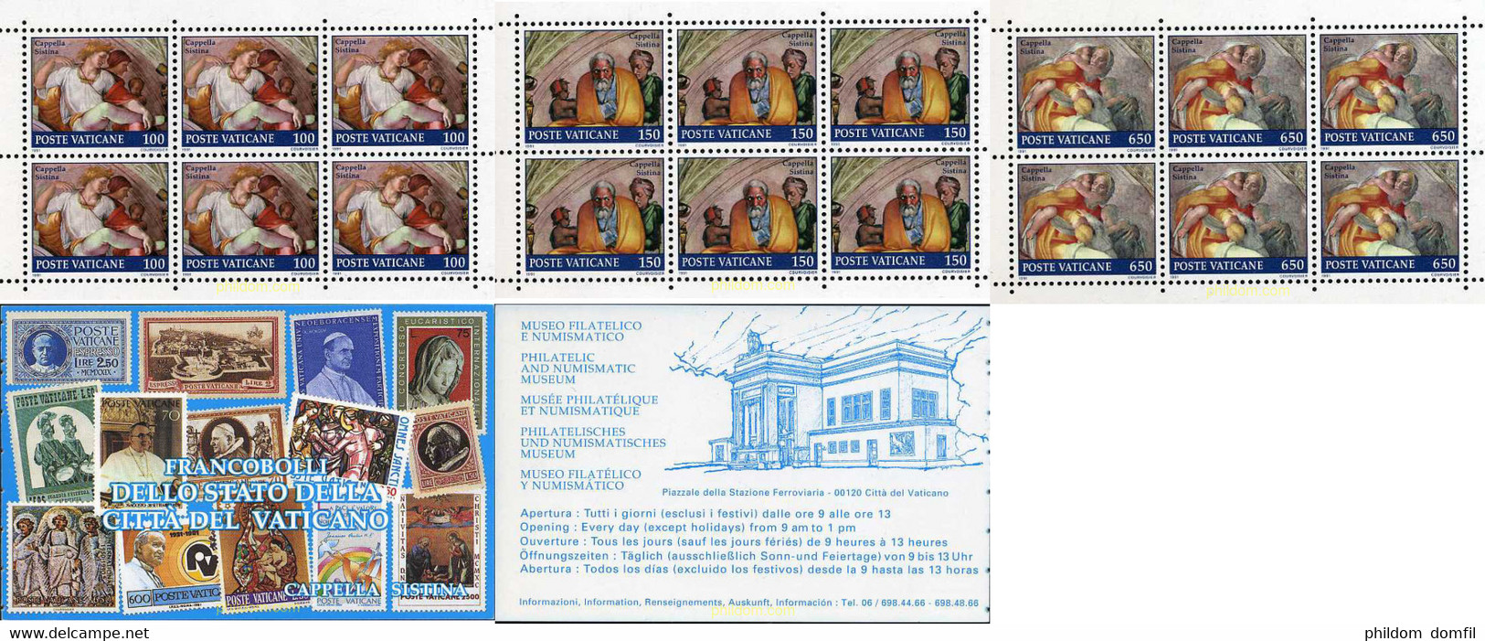 128814 MNH VATICANO 1991 RESTAURACION DE LA CAPILLA SIXTINA - Used Stamps