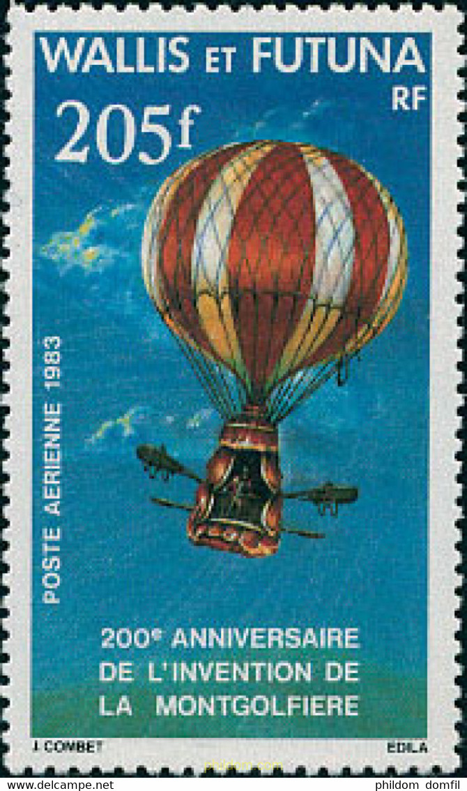 119122 MNH WALLIS Y FUTUNA 1983 200 ANIVERSARIO DEL PRIMER GLOBO AEROSTATICO - Used Stamps