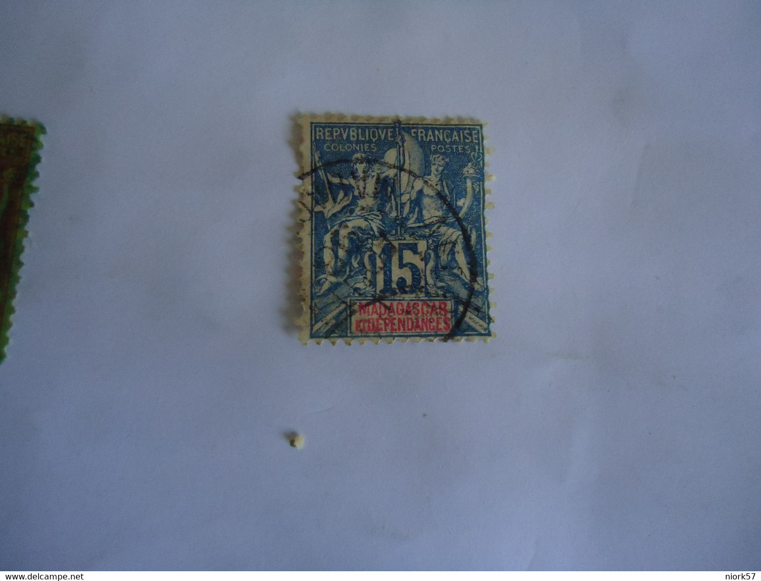 MADACASCAR  FRANCE  COLONIES USED   STAMP 20C  WITH POSTMARK - Altri & Non Classificati