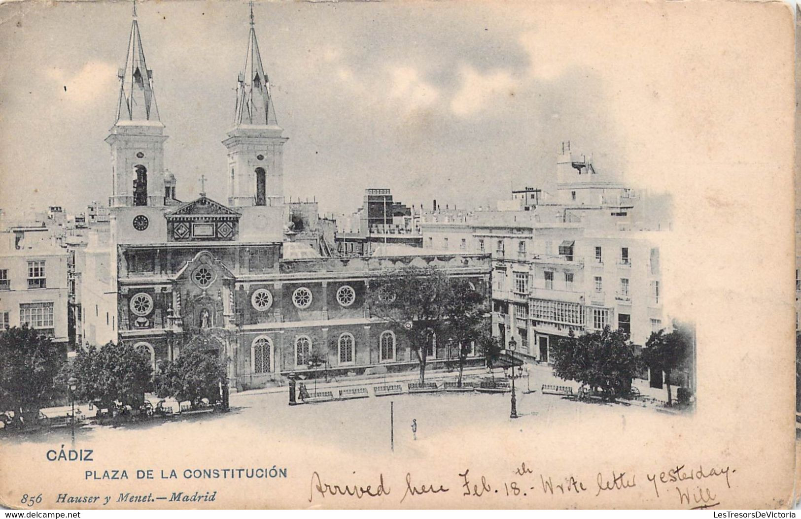 CPA - Espagne - Andalousie - Cadiz - Plaza De La Constitucion - Dos Non Divisé - Cádiz