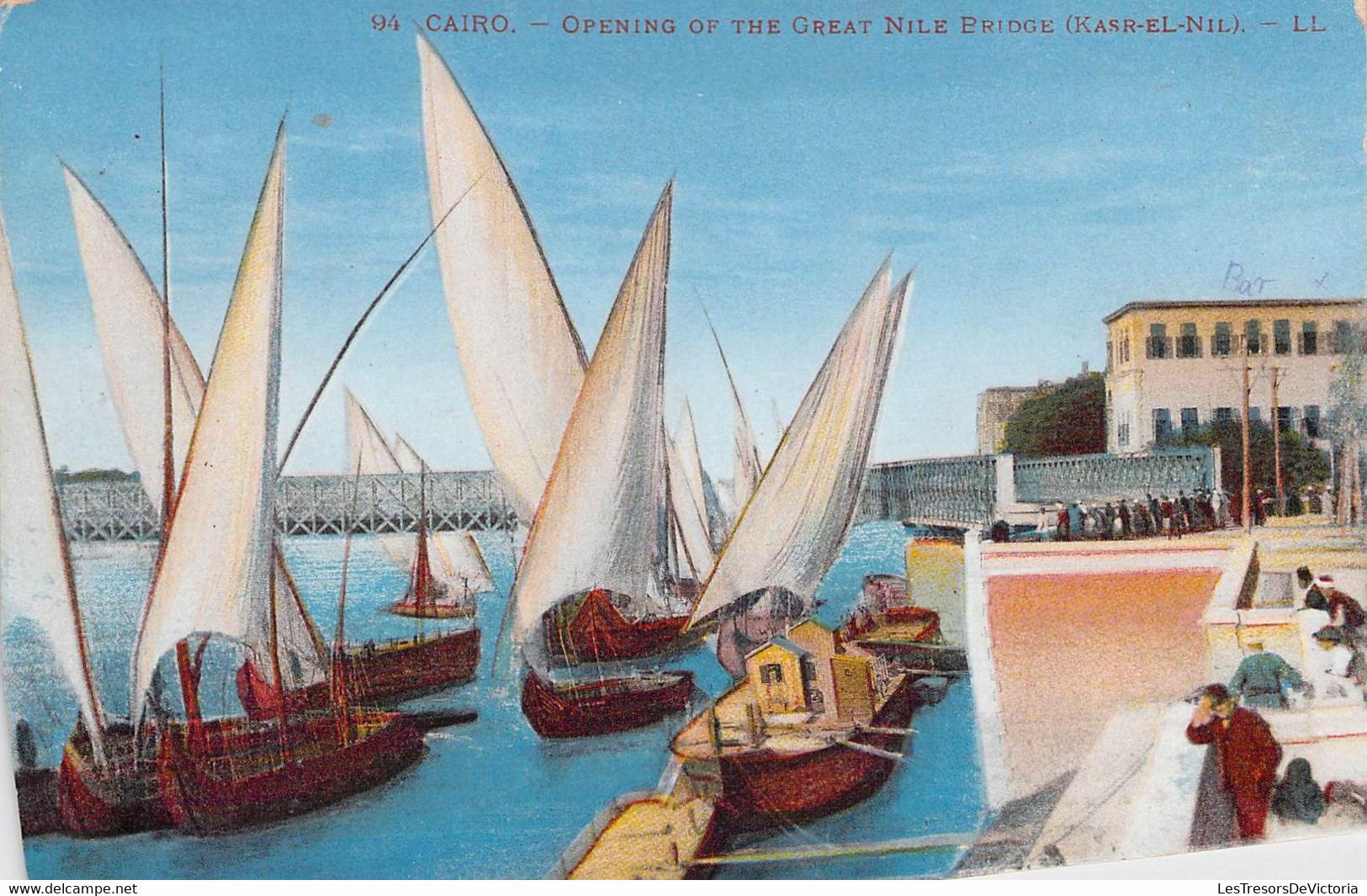 CPA - EGYPTE - LE CAIRE - Opening Of The Great Nile Bridge - LL - Colorisée - Cairo