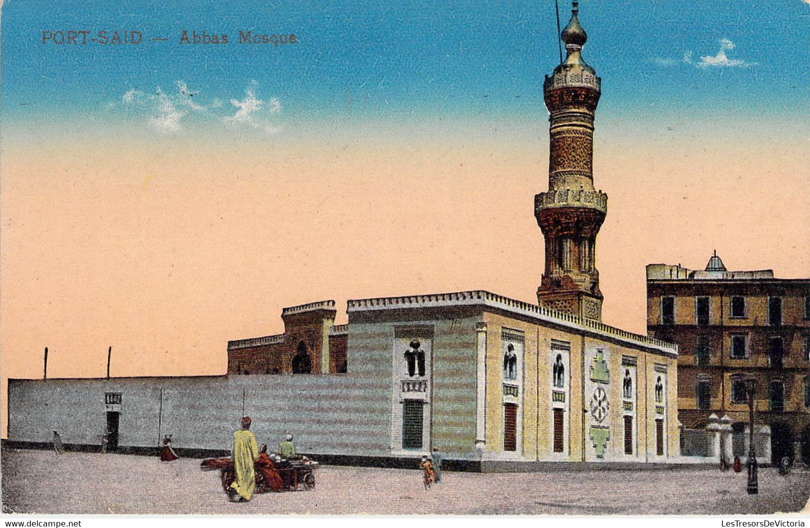 CPA - EGYPTE - PORT SAID - Abbas Mosque - Colorisée - Edition The Cairo Post Card Trust - Port-Saïd