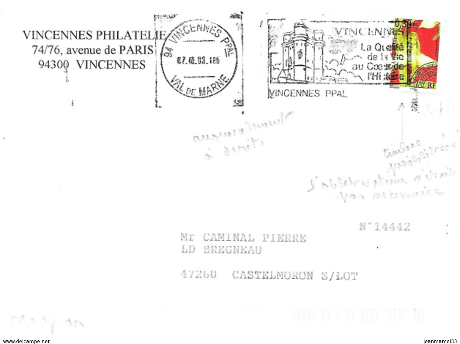 Préoblitéré N° 246 Sur Lettre - Andere & Zonder Classificatie