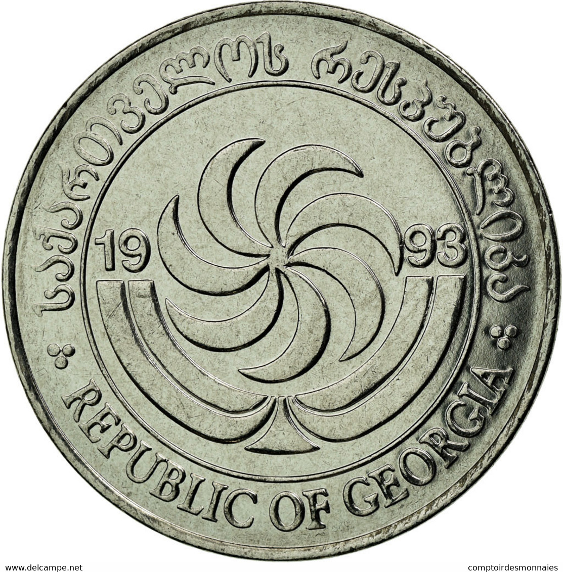Monnaie, Géorgie, 10 Thetri, 1993, SUP, Stainless Steel, KM:79 - Géorgie