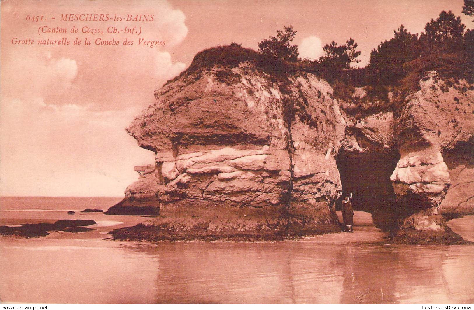 CPA - FRANCE - 17 - MESCHERS LES BAINS - Grotte NAturelle De La Couche Des Vergnes - Meschers