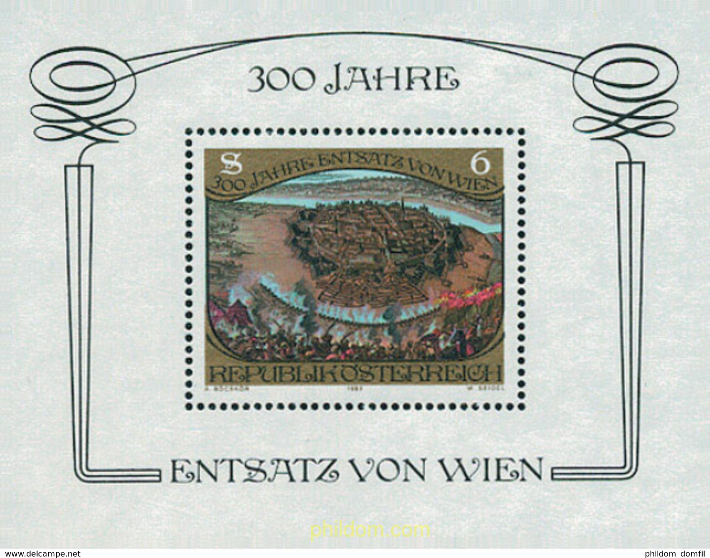 120492 MNH AUSTRIA 1983 300 ANIVERSARIO DE LA LIBERACION DE LA CIUDAD DE VIENA ASEDIADA POR LOS OTOMANOS - Nuevos