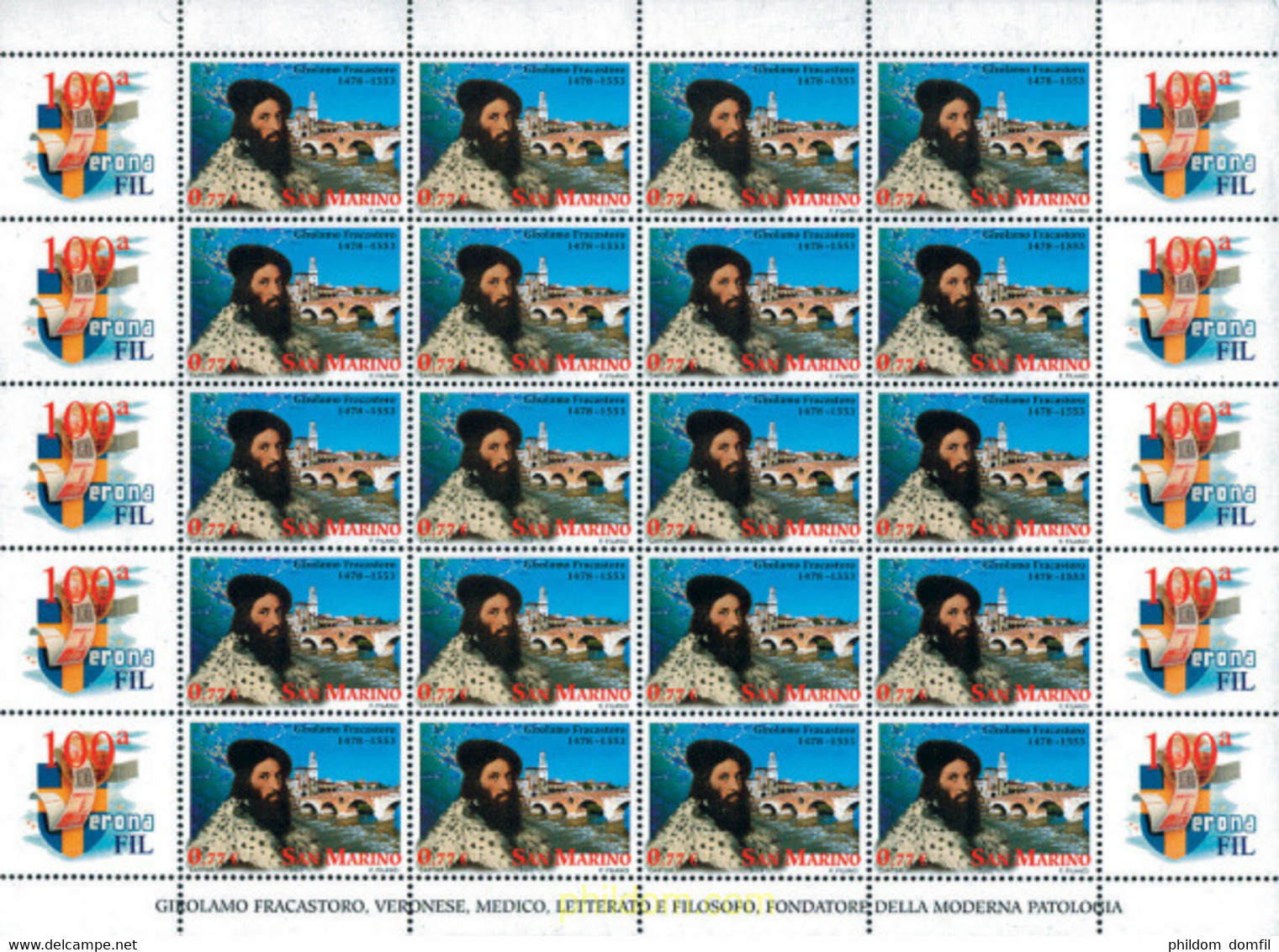 120505 MNH SAN MARINO 2003 100 SALON FILATELICO VERONAFIL - Usati