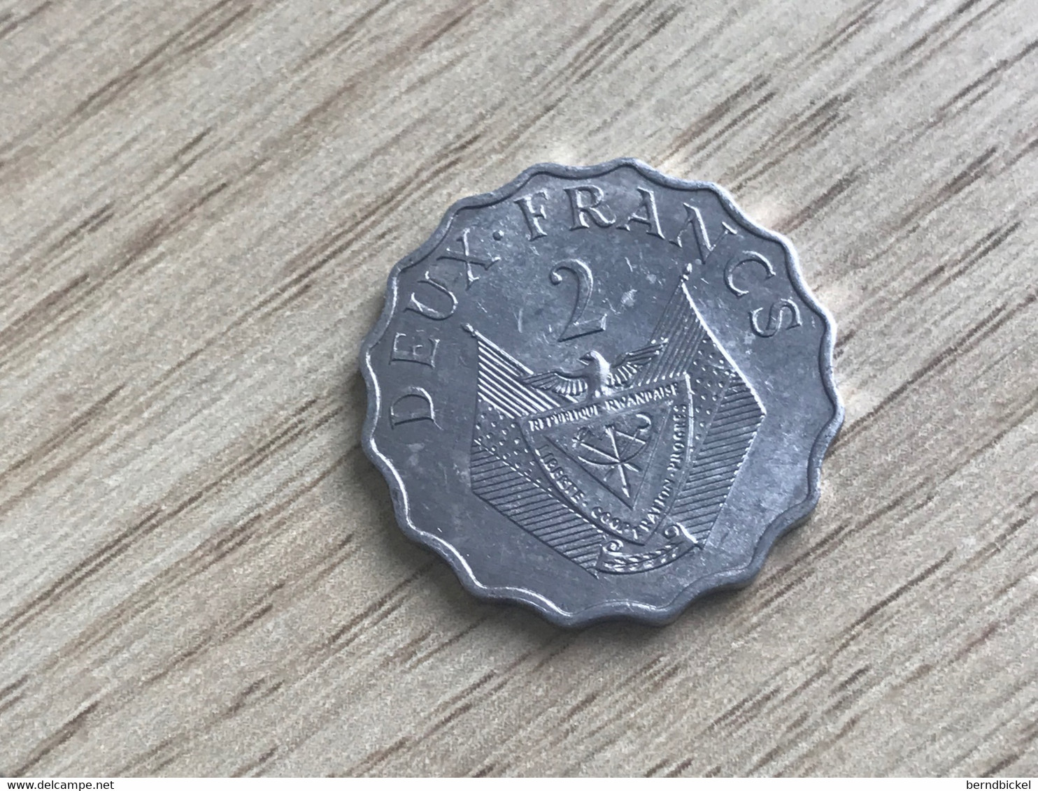 Münze Münzen Umlaufmünze Ruanda 2 Francs 1970 FAO - Rwanda