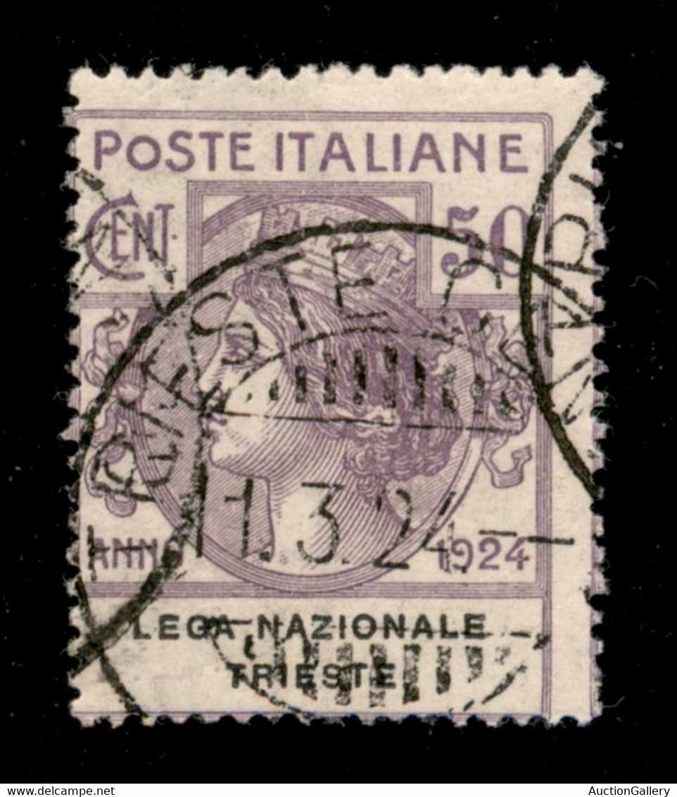 Enti Parastatali - 1924 - 50 Cent Lega Trieste (45) Usato - Autres & Non Classés