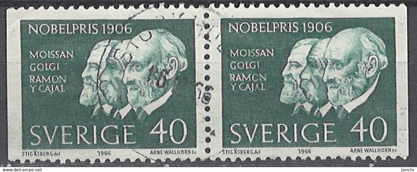 Sweden 1966. Mi.Nr. 567 Dl/Dr, Pair, Used O - Used Stamps