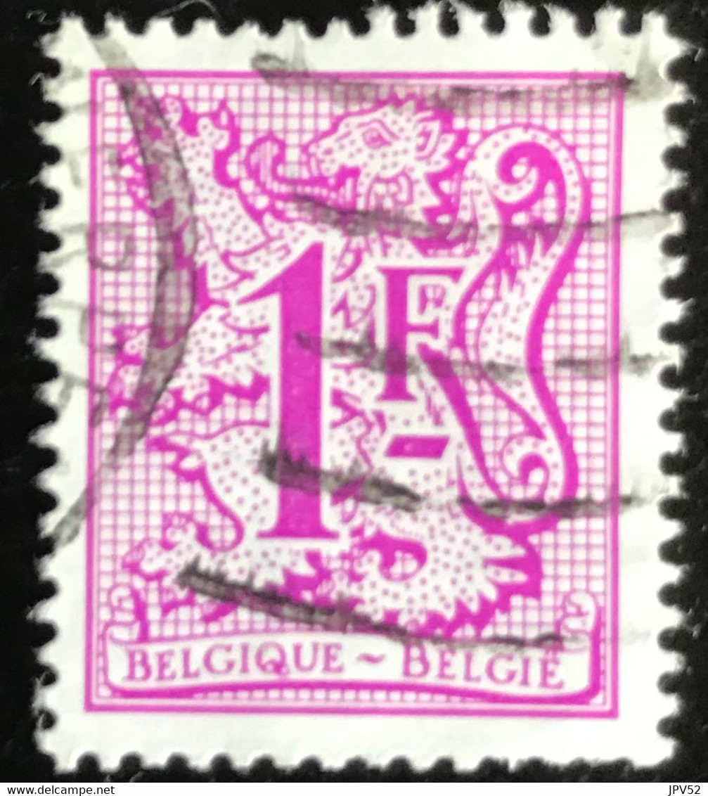 België - Belgique - C12/28 - (°)used - 1977 - Michel 1902 - Cijfer Op Heraldieke Leeuw Met Wimpel - 1977-1985 Figure On Lion