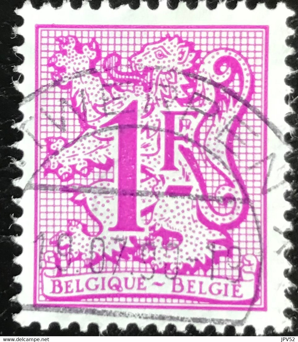 België - Belgique - C12/28 - (°)used - 1977 - Michel 1902 - Cijfer Op Heraldieke Leeuw Met Wimpel - 1977-1985 Cijfer Op De Leeuw