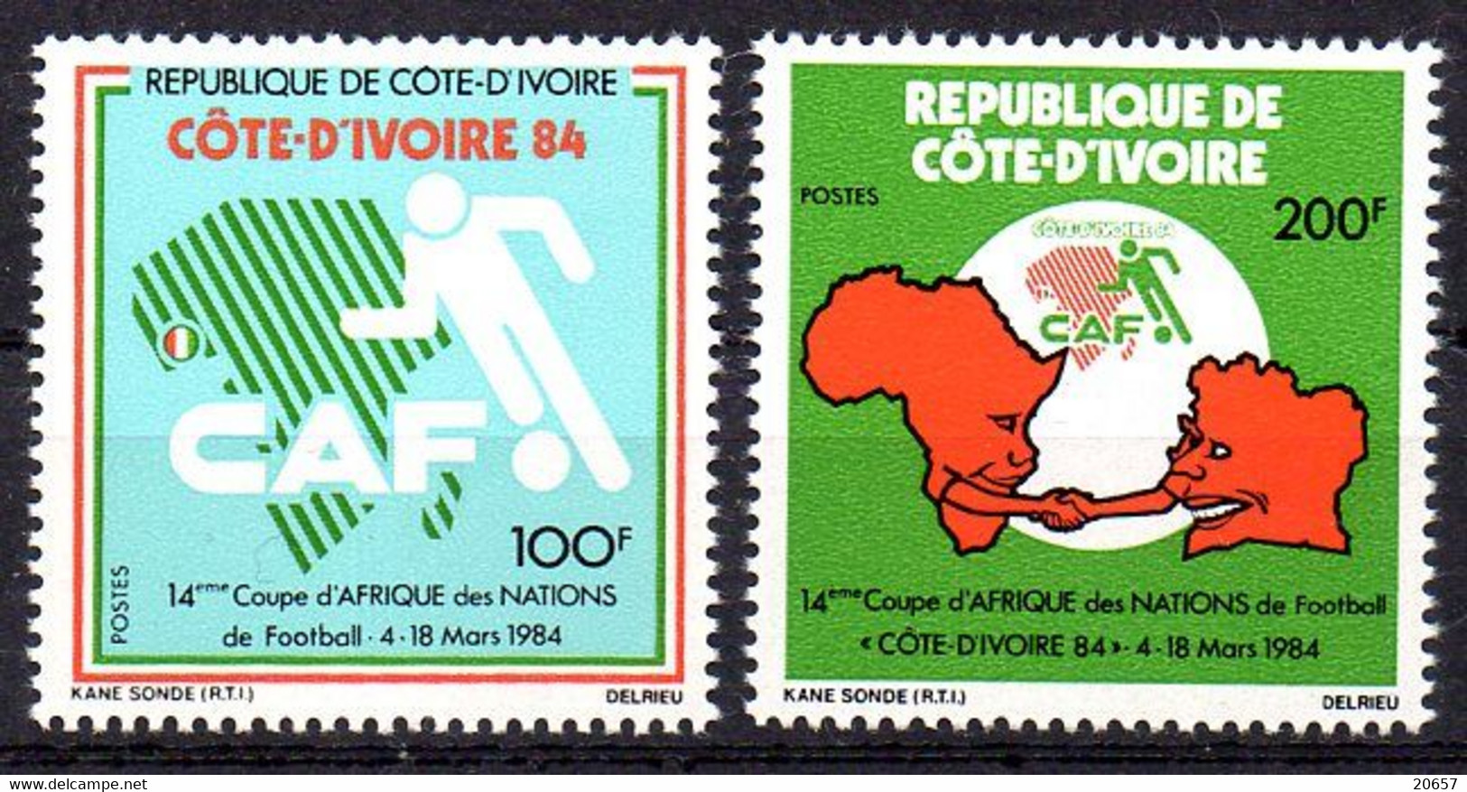 Côte D'ivoire 0678/79 CAF CAN 84 - Fußball-Afrikameisterschaft