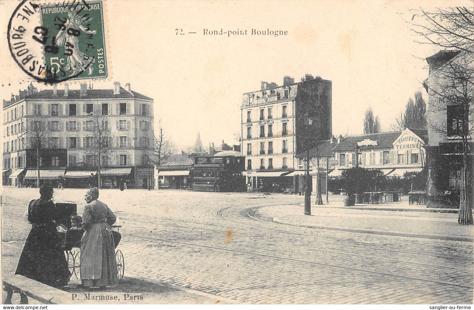 CPA 92 ROND POINT BOULOGNE - Boulogne Billancourt