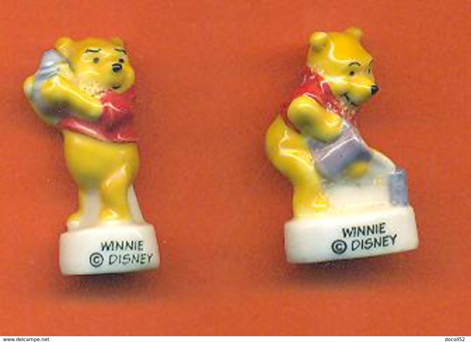 Lot De 2 Feves De La Serie Winnie L'ourson Et Ses Amis 2007 - Disney