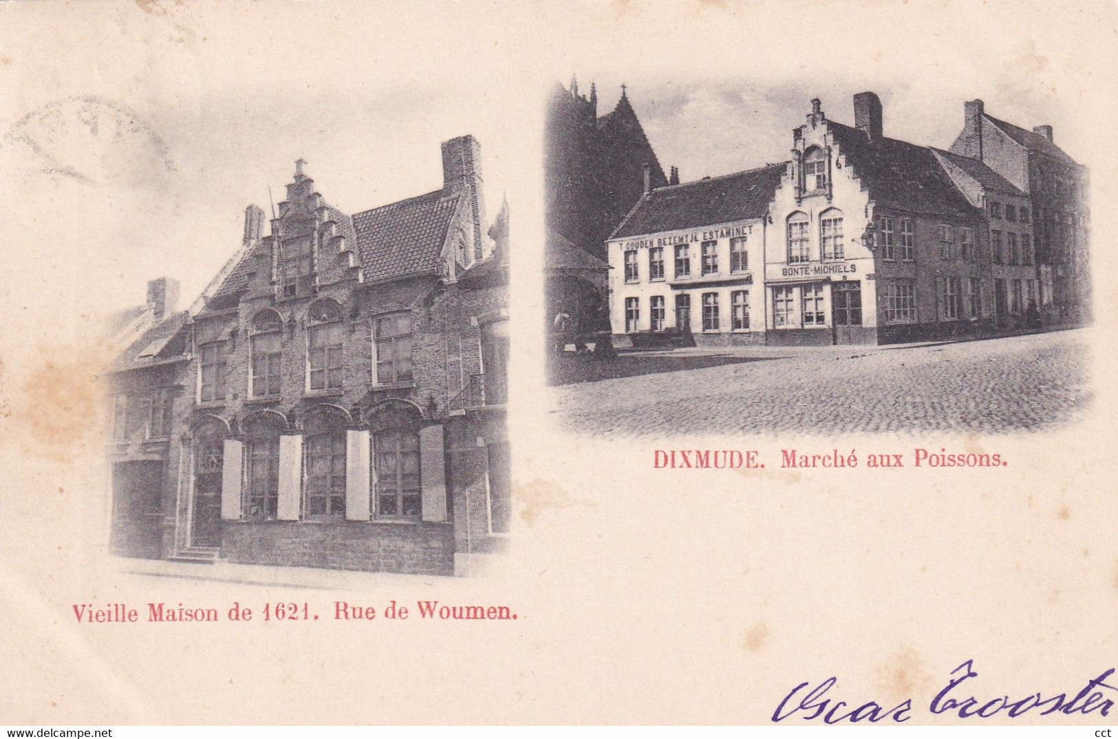 Dixmude Diksmuide Vieille Maison De 1621 Rue De Woumen Marché Aux Poissons - Diksmuide