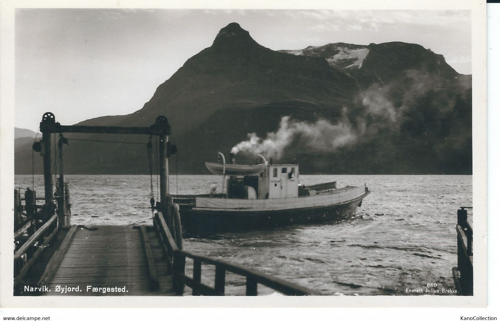 Narvik, Øyjord, Fischkutter, Foto-AK, Nicht Gelaufen - Pêche