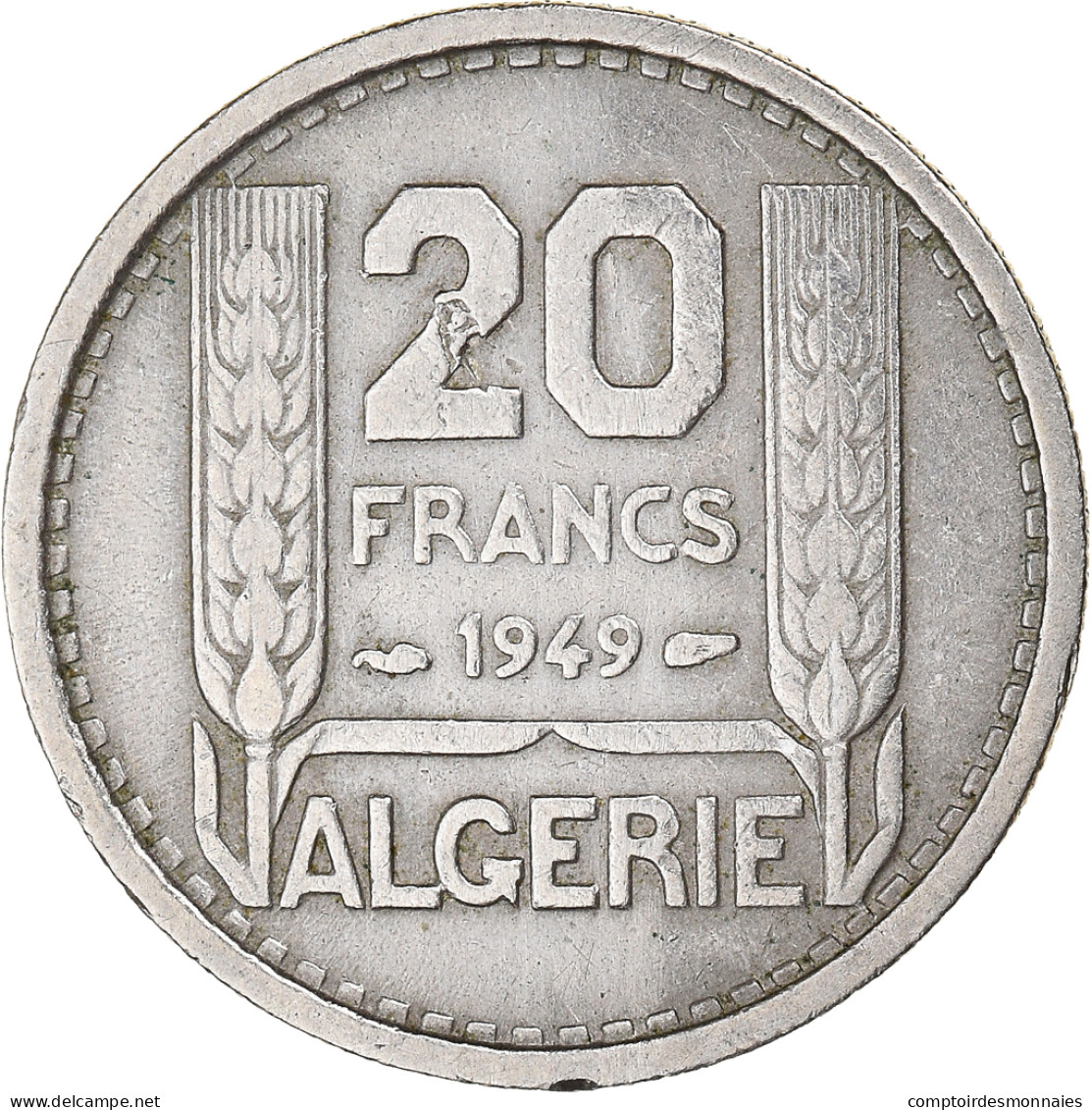 Monnaie, Algérie, 20 Francs, 1949, Paris, TTB, Cupro-nickel, KM:91, Lecompte:48 - Algérie