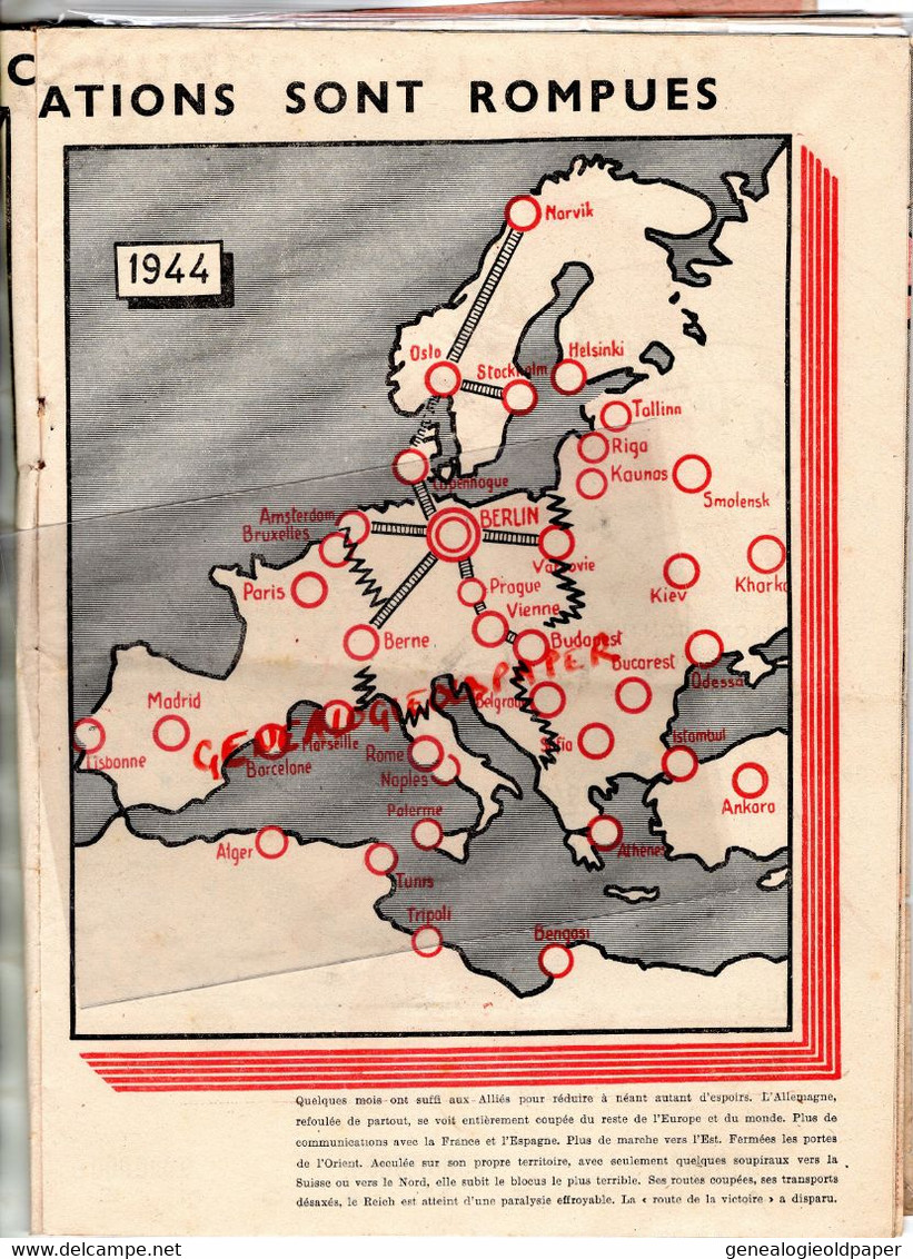 GUERRE 1939-1945-RARE REVUE FLUX REFLUX ARMEE ALLEMANDE RESISTANCE-REICH-BERLIN-PROPAGANDE-LIBERATION-NAZISME