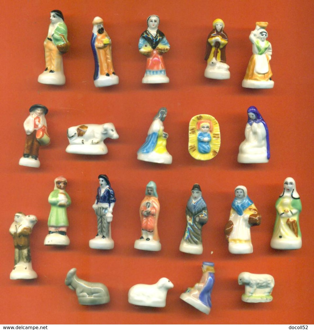 Serie Complète De 21 Feves Sur La Crèche - Nativitée - Characters