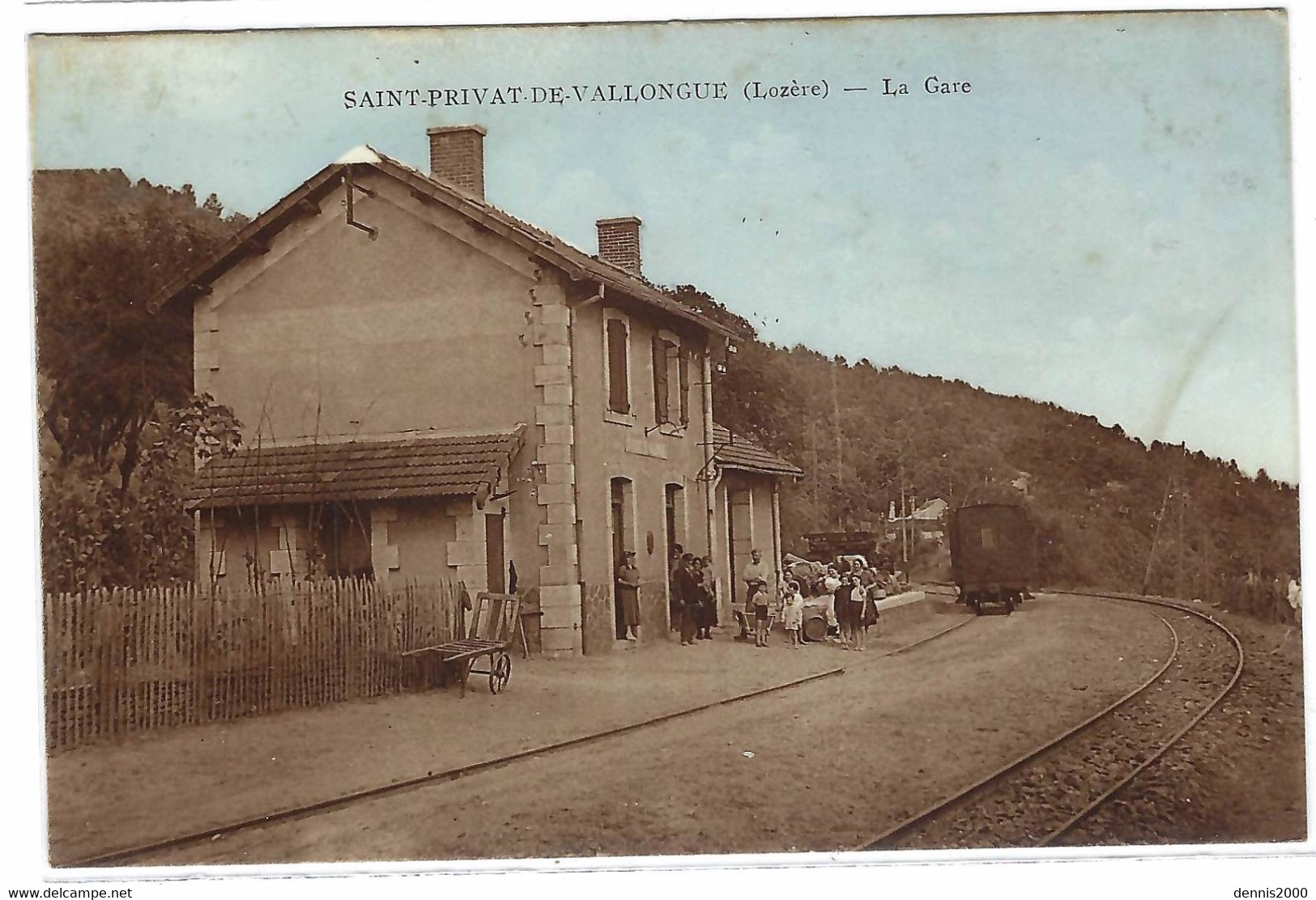 SAINT PRIVAT DE VALLONGUE (48) - La Gare - Ed. Photo Brunel, Charmes - Otros & Sin Clasificación