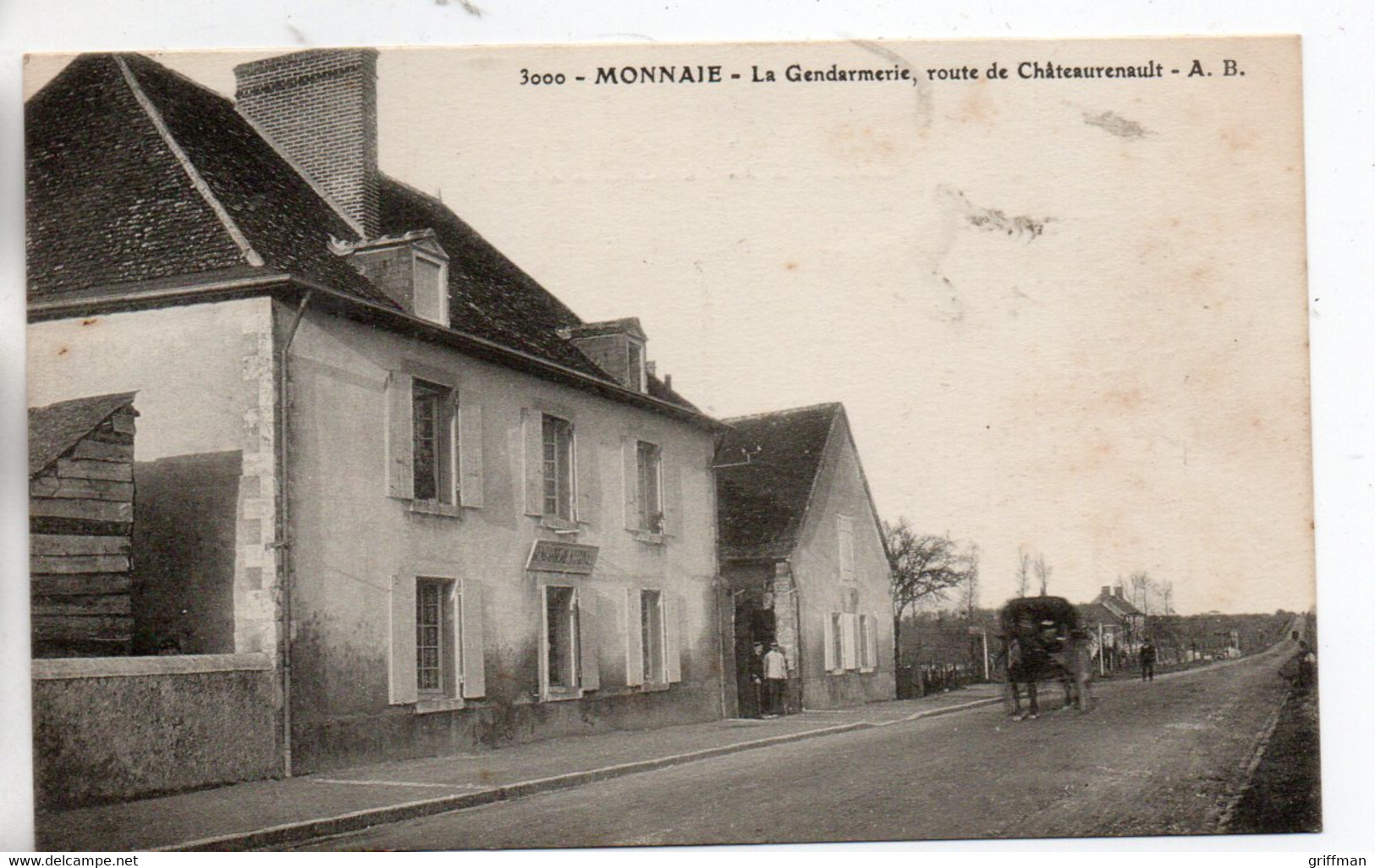 MONNAIE LA GENDARMERIE ROUTE DE CHATEAURENAULT 1922 TBE - Monnaie